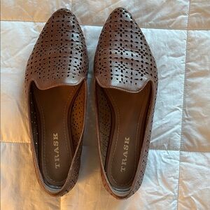 Trask Women's Perforated Brown Flats